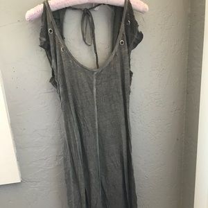 Edgy little gray dress